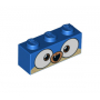 LEGO® Brick 1x3 with Dog Face Wide Dark Orange Eyes