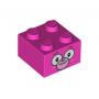 LEGO® Brick 2x2 with Cat Face