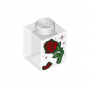 LEGO® Brique 1x1 Imprimée Rose de La Belle et la Bête