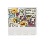 LEGO® Plate Lisse Modifiée 4x4 Imprimée Panneau d'affichage