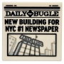 LEGO® Tile 2x2 with Newspaper 'DAILY BUGLE'