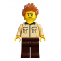 LEGO® Dad Stubble Shirt with Dark Green Collar