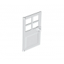 LEGO® Door 1x4x6 with 4 Panes and Stud Handle