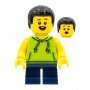 LEGO® Minifigure Boy Lime Hoodie and Dark Blue Legs