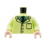 LEGO® Torso Lab Coat Sand Green Collar