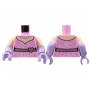 LEGO® Torso Dress Metallic Pink Heart Bel and Trim
