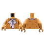 LEGO® Torso Reddish Brown Fur Large White Tie