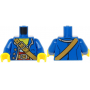 LEGO® Torso Pirate Open Jacket with Silver Collar and 3 Butt