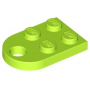 LEGO® Plate 2x3 - Arrondie et Passage Pour Connecteur