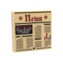 LEGO® Tile 2x2 with Groove with Newspaper News Pattern