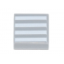 LEGO® Tile 1x1 with Groove with 4 White Stripes Pattern