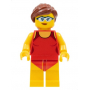 LEGO® Minifigure Beachgoer Red Female Qwimsuit