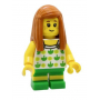 LEGO® Minifigure Beachgoer Gorl with Apples and Green Legs