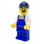 LEGO® Beach Janitor Blue Overalls and Dark Blue Cap