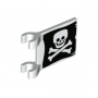 LEGO® Drapeau 2x2 Imprimé Pirate Tête de Mort