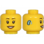 LEGO® Mini-Figurine Tête Femme avec Aide Auditive (7A)