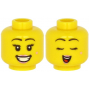 LEGO® Mini-Figurine Tête Femme avec 2 Expressions (4G)