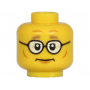 LEGO® Mini-Figurine Tête Avec Lunettes de Vue (4F)