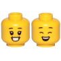 LEGO® Mini-Figurine Tête Fille 2 Expressions Sourire (4A)