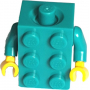 LEGO® Mini-Figurine Déguisement Brique 2x3