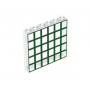 LEGO® Panel 1x6x5 with Green and Dark Green Window Grilles