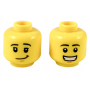 LEGO® Mini-Figurine Tête Homme 2 Expressions (3F)