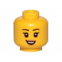 LEGO® Minifigure Head Female Eyelashes Peach Lips Smile Teet