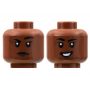 LEGO® Minifigure Head Dual Sided Female Black Eyebrows