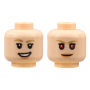 LEGO® Minifigure Head Dual Sided Female Medium Nougat