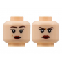 LEGO® Mini-Figurine Tête Femme avec Deux Expressions (3R)
