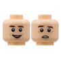 LEGO® Minifigure Head Dual Sided Dark Brown Eyebrows