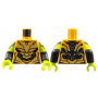 LEGO® Torso Female Armor Gold Plates Black Trim Pattern