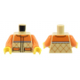 LEGO® Torso Orange Quilted Vest with 2 Pockets and White