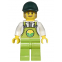 LEGO® Farmer Horace Lime Overalls over White Shirt