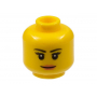 LEGO® Minifigure Head Female Black Thin Eyebrows