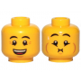 LEGO® Minifigure Head Dual Sided Eyebrows