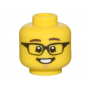 LEGO® Minifigure Head Dark Brown Eyebrows