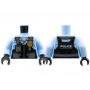 LEGO® Minifigure Torso Police Black Pilot Safety Vest with P