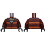 LEGO® Torso Female Prisoner Jacket with Orange Stripes over