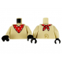 LEGO® Torso with Red Bandana with White Circles and Tail