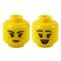 LEGO® Mini-Figurine Tête Femme avec Deux Expressions