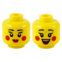 LEGO® Mini-Figurine Tête Femme Deux Expressions (4V)