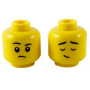 LEGO® Minifigure Haed Dual Sided Child Black Eyebrows