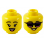 LEGO® Minifigure Head Dual Sided Female Black Eyebrows