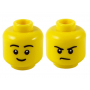LEGO® Mini-Figurine Tête Homme avec 2 Expressions Différente
