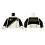 LEGO® Torso Space Futuron Black Pattern Gold Zipper