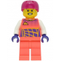 LEGO® Cyclist Male Coral Race Suit Magenta Helmet