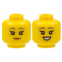 LEGO® Mini-Figurine Tête Femme avec 2 Expressions (2V)