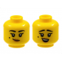 LEGO® Mini-Figurine Tête Femme 2 Expressions (4X)