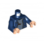 LEGO® Torso Jacket with Silver Zipper and Sand Blue Shirt